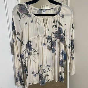 Flowery Gap Blouse